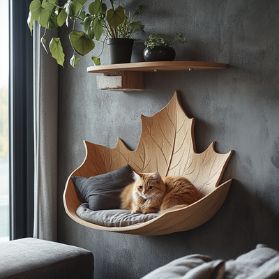Modern Cat Climbing Shelf