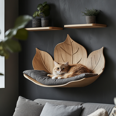 Modern Cat Climbing Shelf