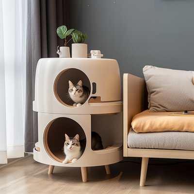 Modern Cat House Nightstand