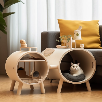 Modern Cat House Nightstand