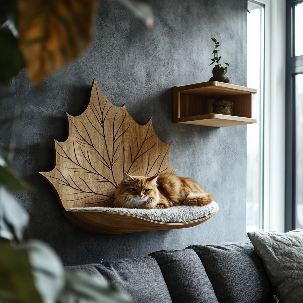 Modern Cat Climbing Shelf