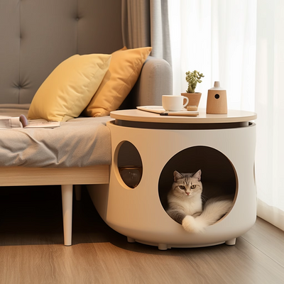 Modern Cat House Nightstand