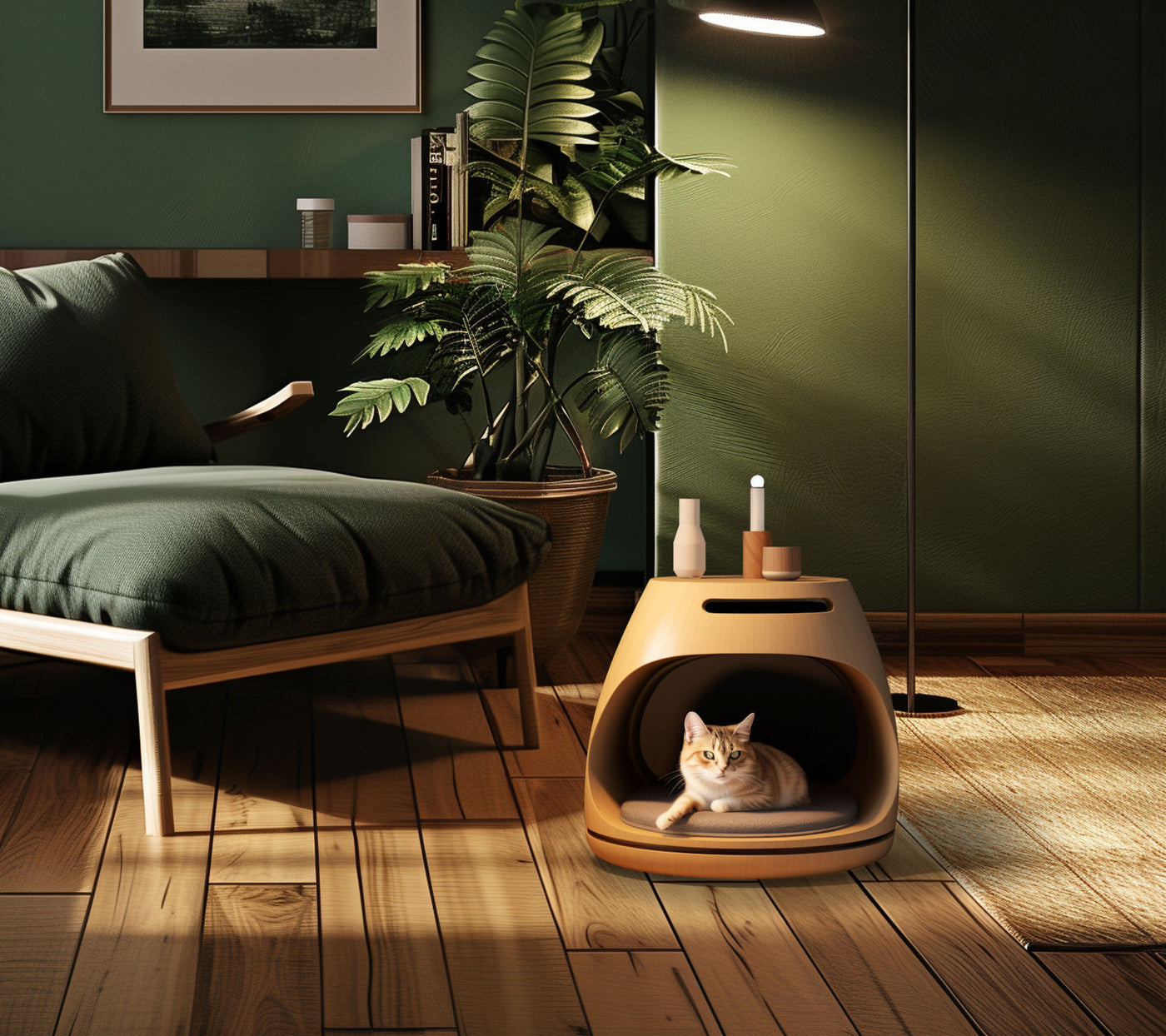 3D Printed Cat House Nightstand