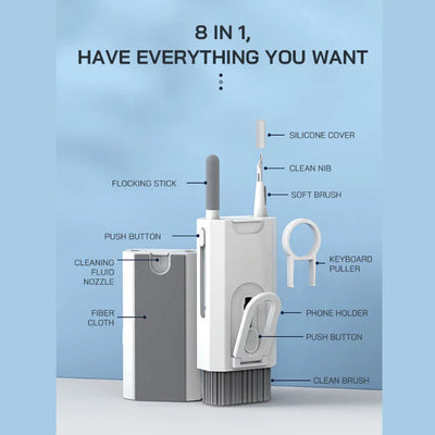 Click Mart SmartClean™ 8-in-1 Gadget Cleaning Kit