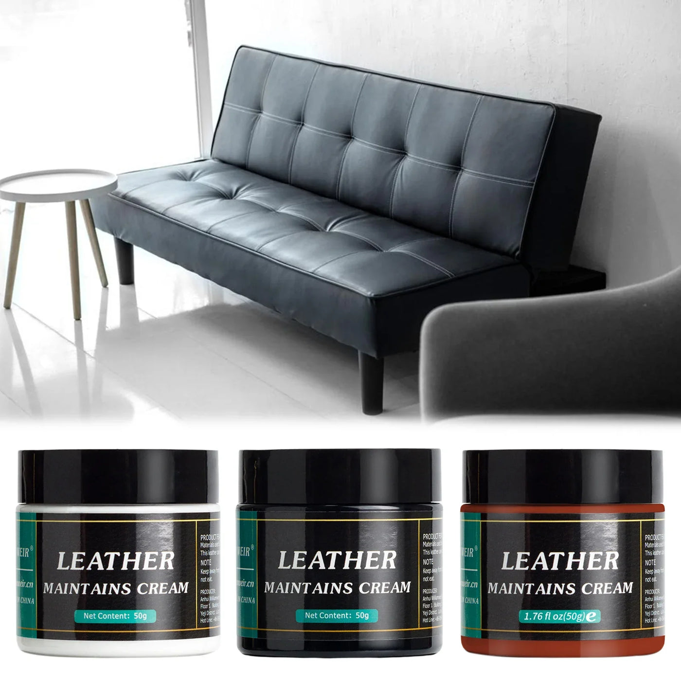Click Mart RestoreBalm™ – Leather Color Restorer for Car Seats, Sofas, Shoes & More