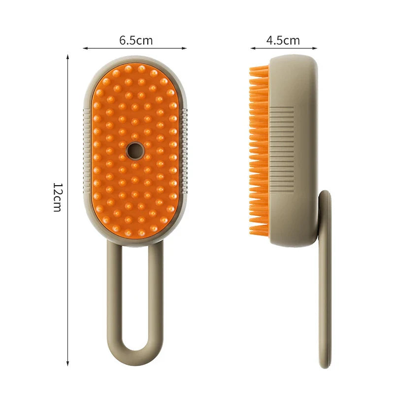 3-in-1 Steamy Pet Brush – Groom, Steam & Shine Instantly!