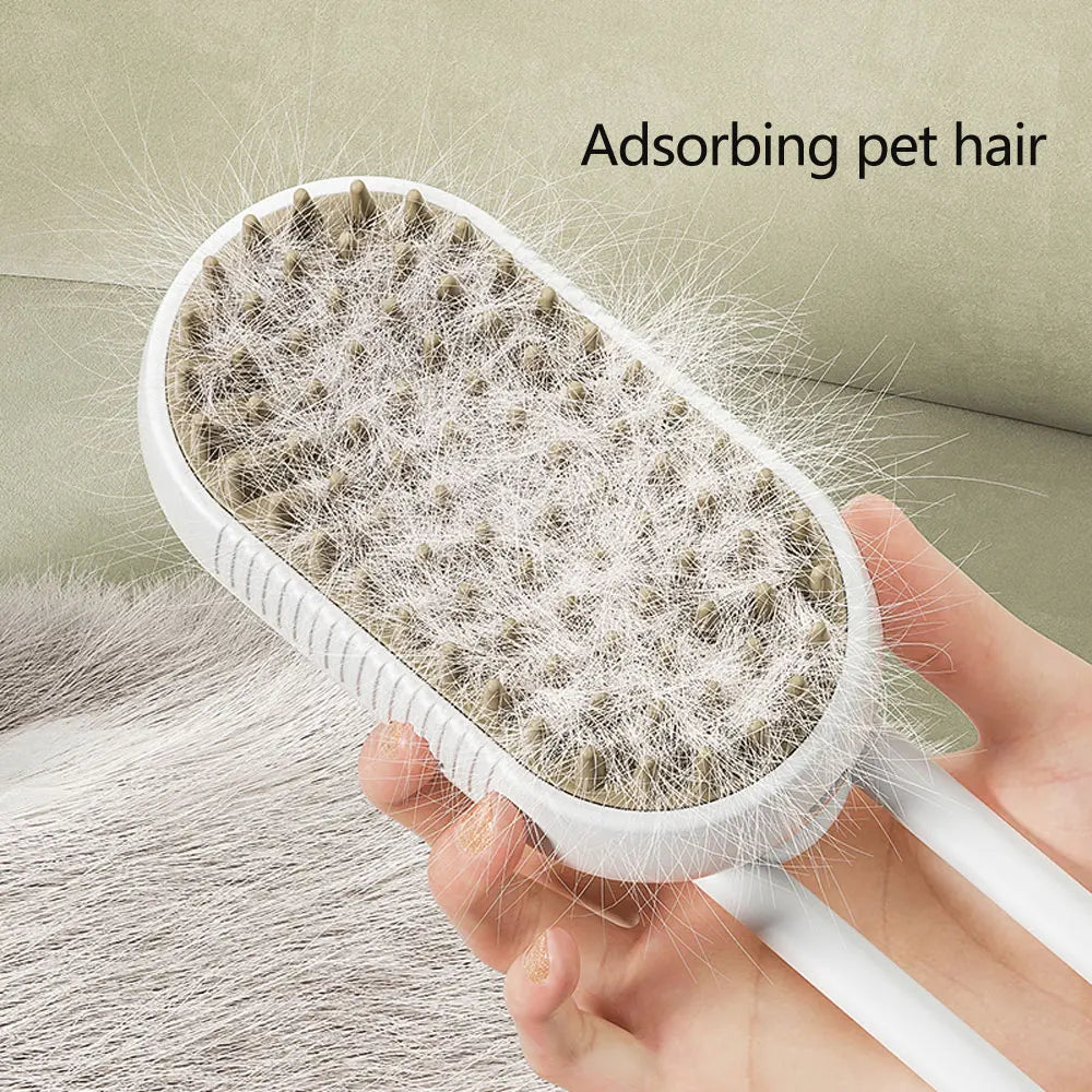 3-in-1 Steamy Pet Brush – Groom, Steam & Shine Instantly!