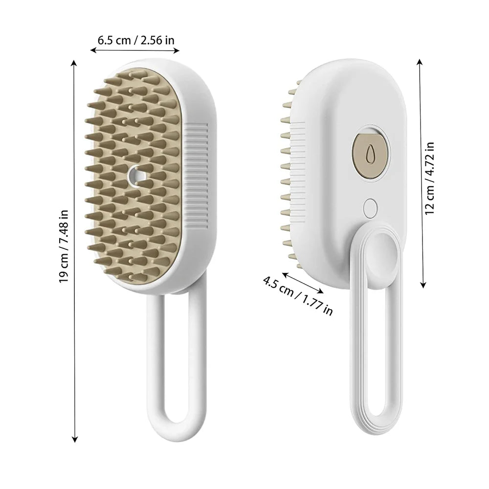 3-in-1 Steamy Pet Brush – Groom, Steam & Shine Instantly!