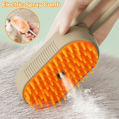 3-in-1 Steamy Pet Brush – Groom, Steam & Shine Instantly!